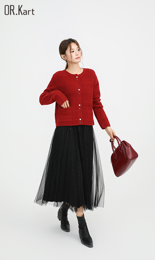 OR.Kart多扣毛织外套轻文艺（狂欢派对）