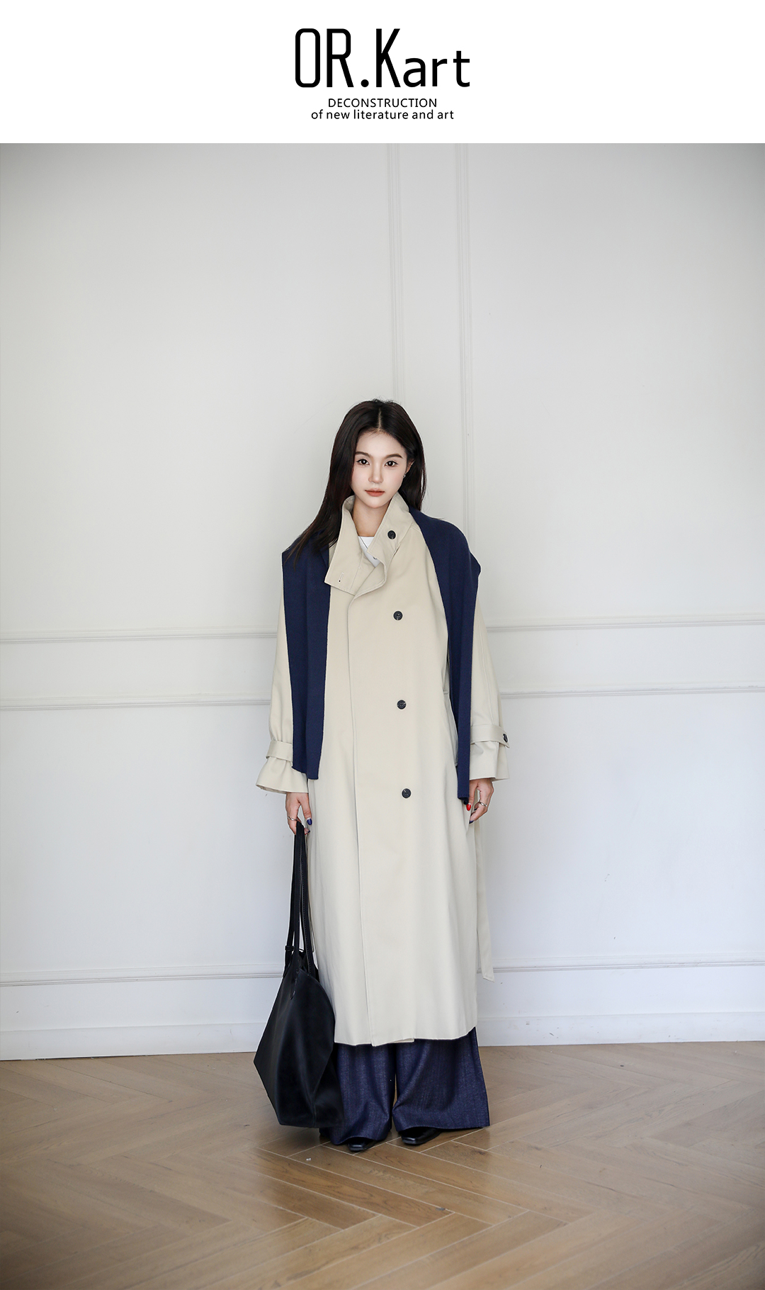 配披肩阔版风衣轻文艺（律动都市）