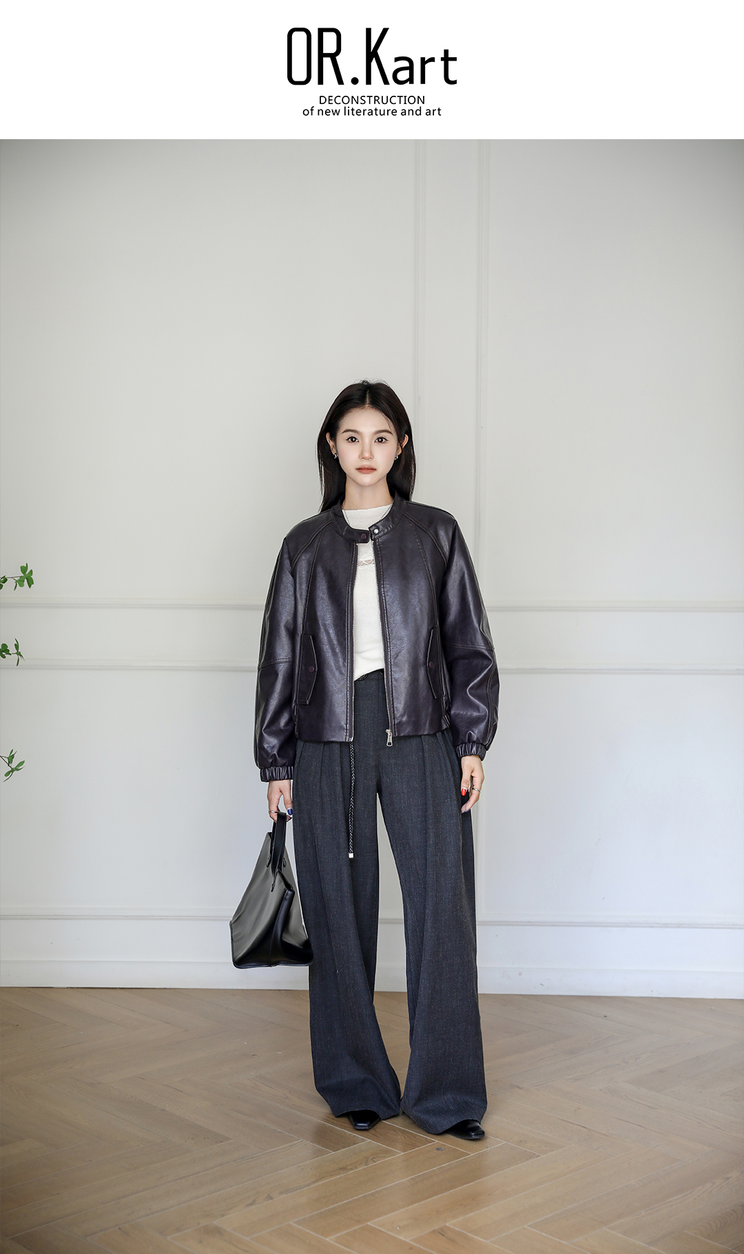 圆领皮衣外套轻文艺（复古游乐园）