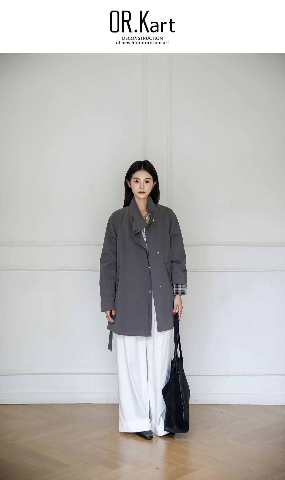 拼色袖口风衣轻文艺（未来都市）