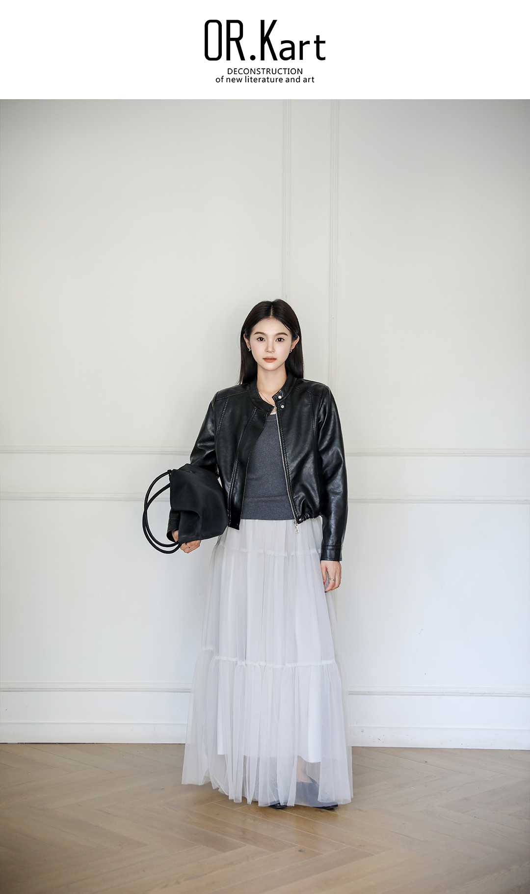 圆领皮衣外套轻文艺（午后缪斯）