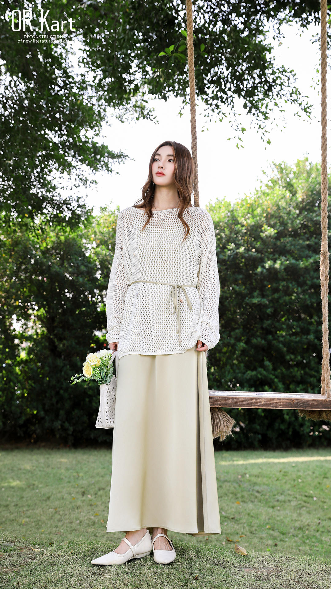 镂空连衣裙套装