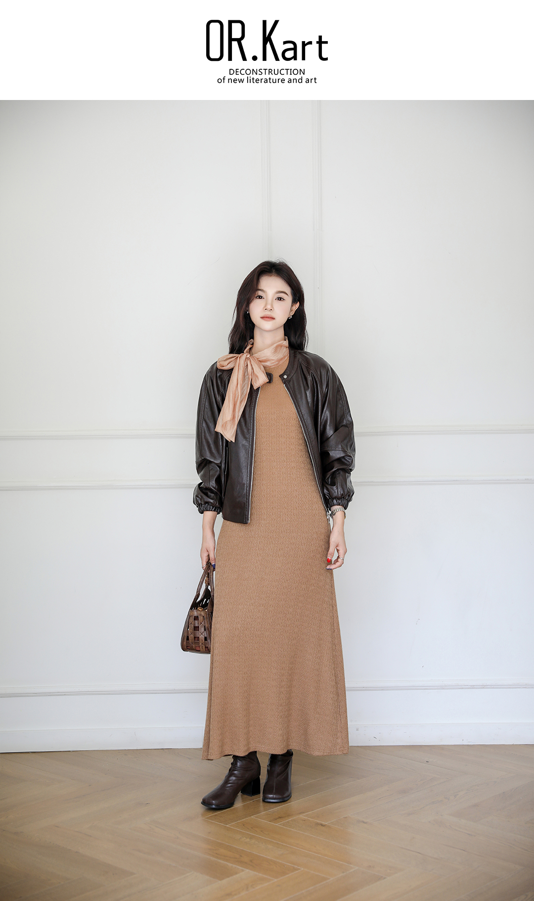 气质修身连衣裙轻文艺