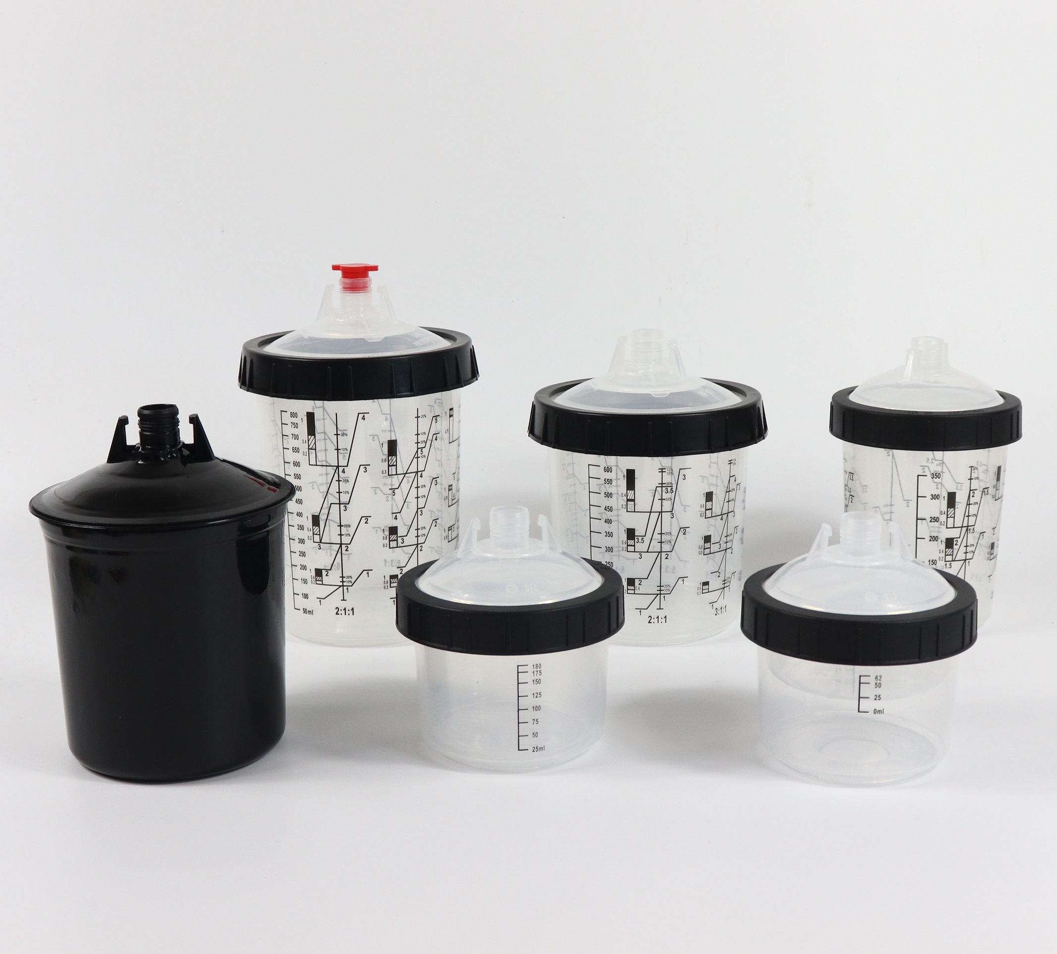 Quick paint mixing cup CAS-BLACK