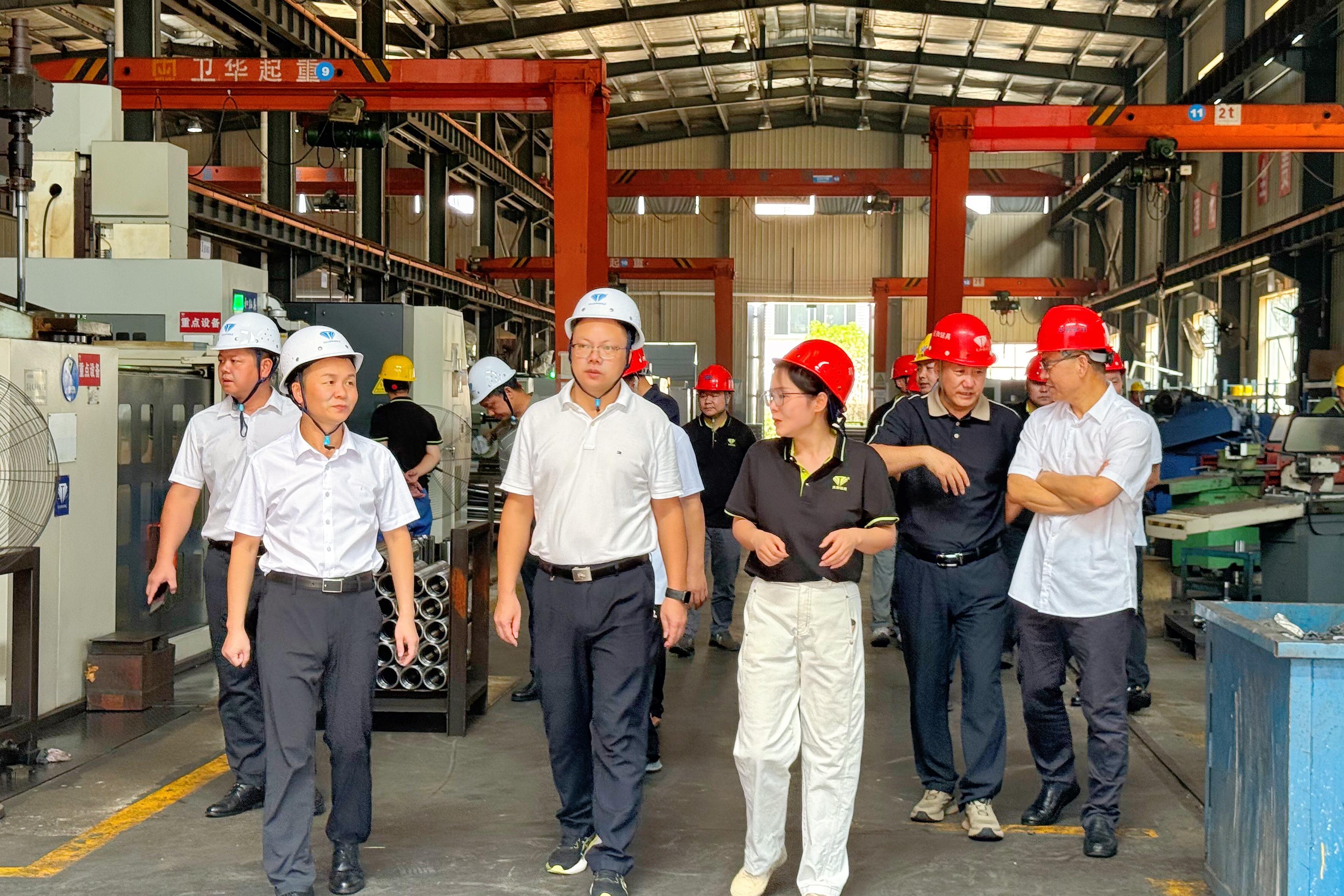 平远县考察团莅临长沙天和钻具 聚焦凿岩钻具产业高质量发展
