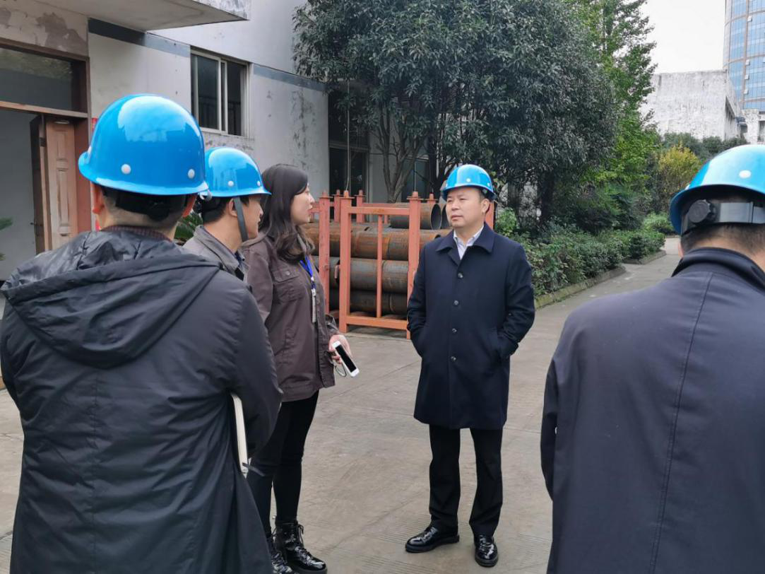 成都市郫都区政府徐传峰副区长一行到攀登科技考察调研