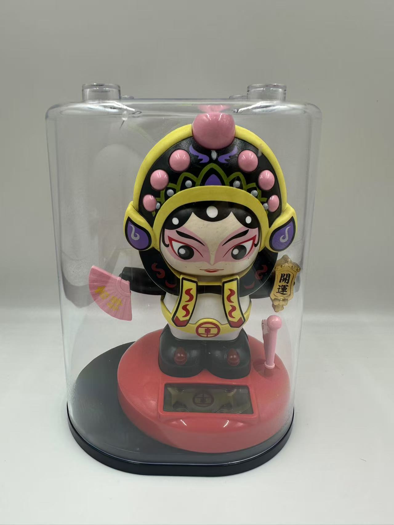 太阳能脸谱摆件