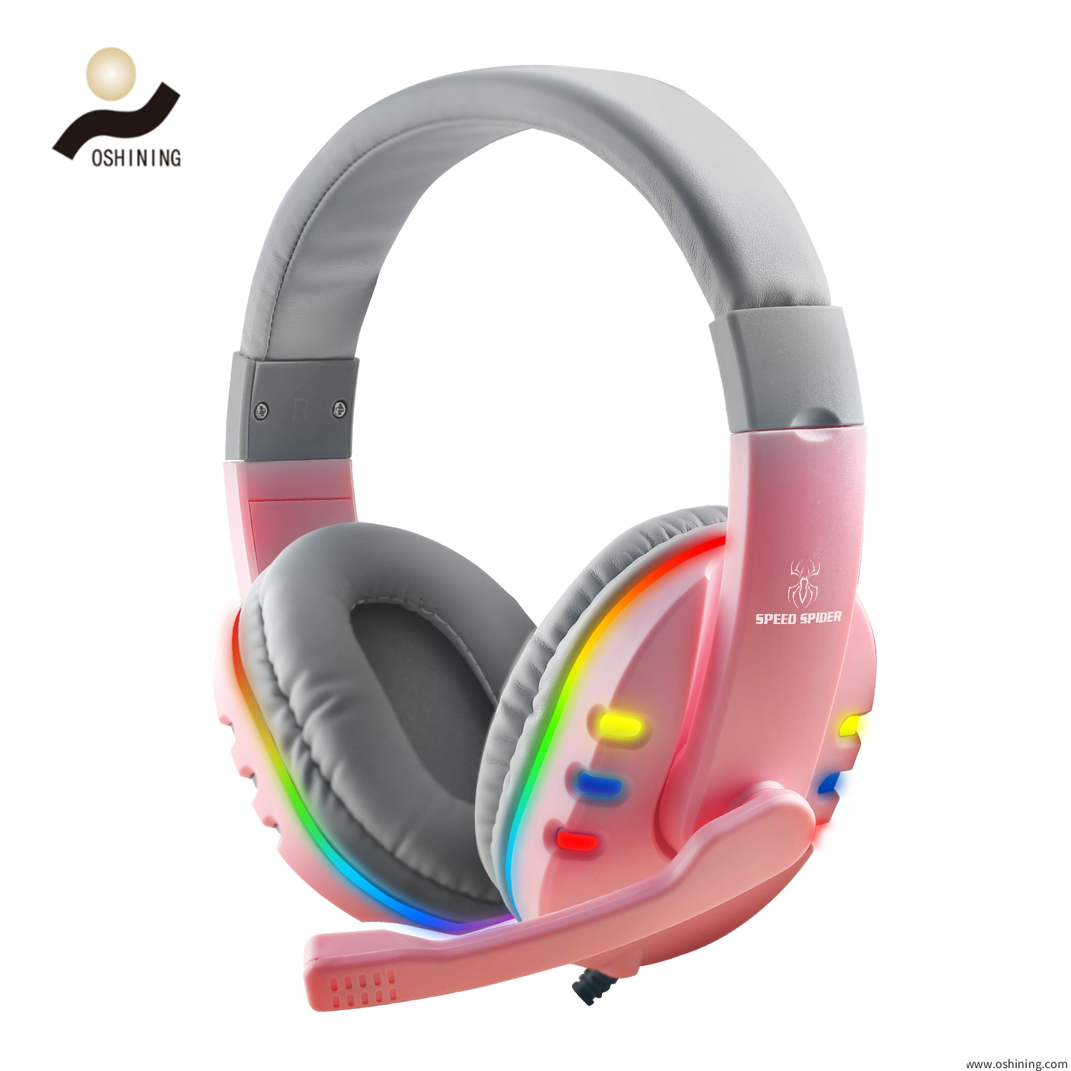 Best cheap cool gaming headset bests audio headphones(716MV Pink)