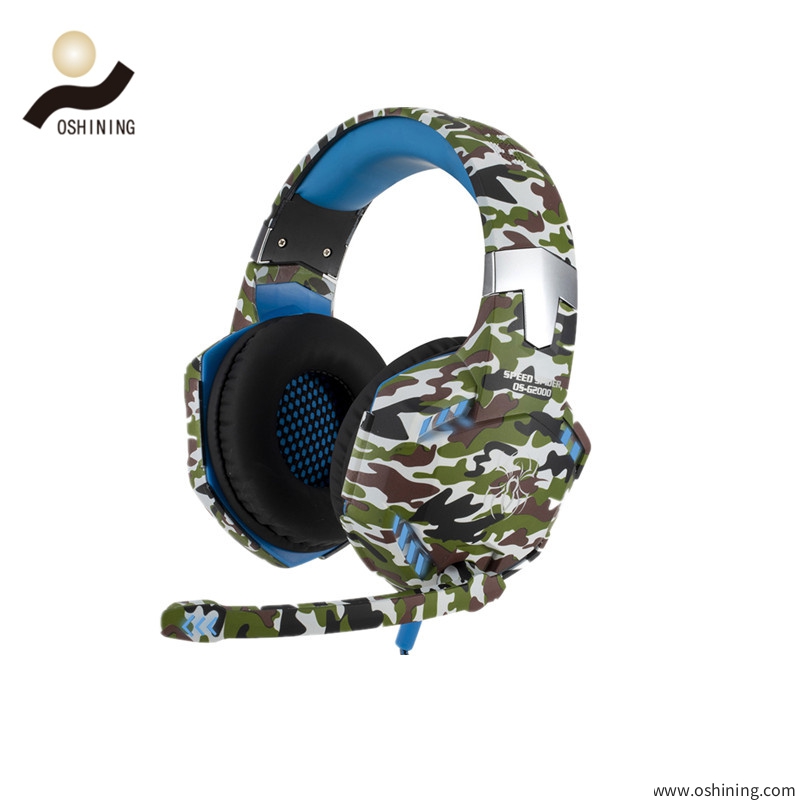 Best Selling Wired Over-Ear Gaming headphones for big heads (G2000 camo)