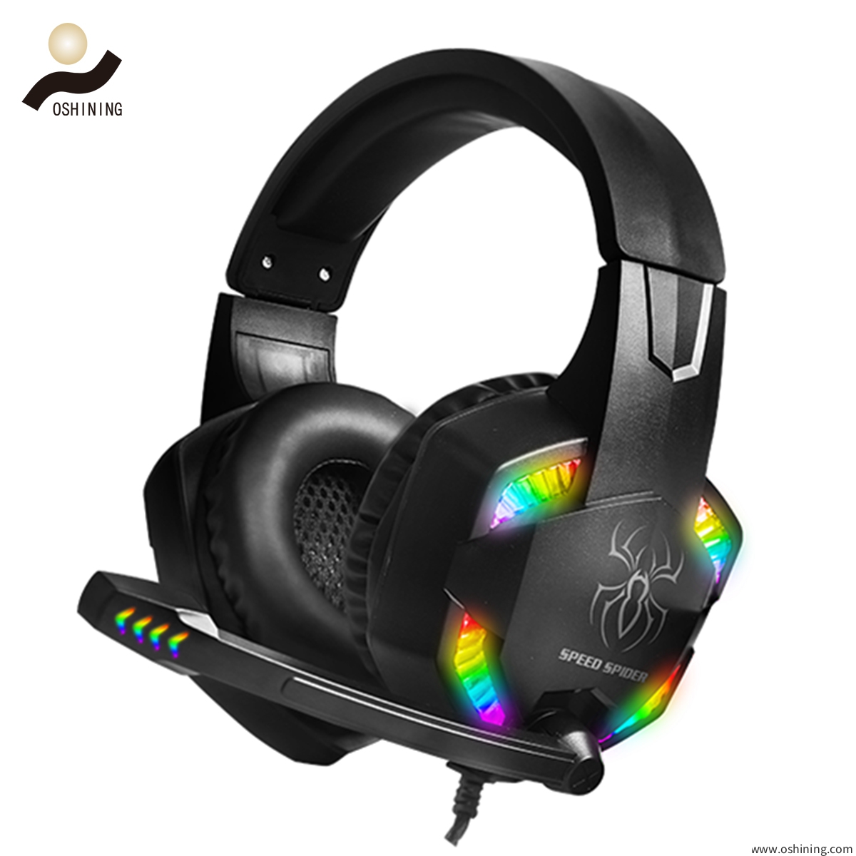 Microphone With LED light Wired  PS4 Gaming X-box Headphone(OS-884MV RGB)