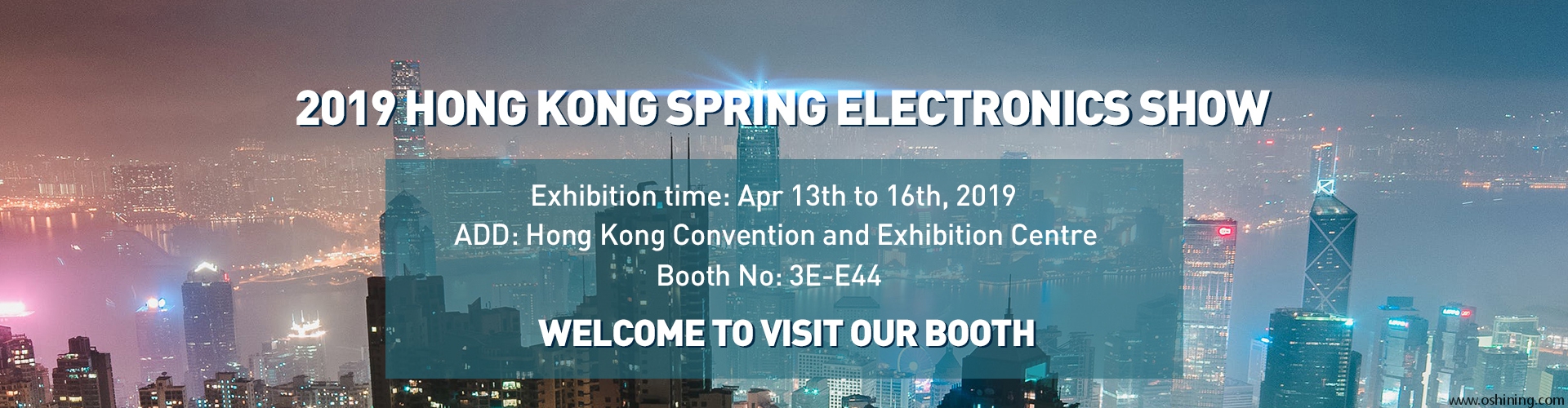 Welcome to meet us on the HK Exhibition