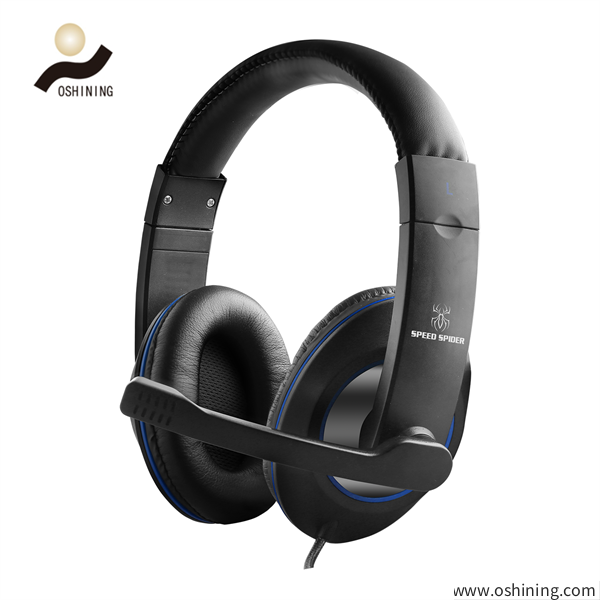 Game headset with 120-degree flexible rotating microphone(722MV bule)