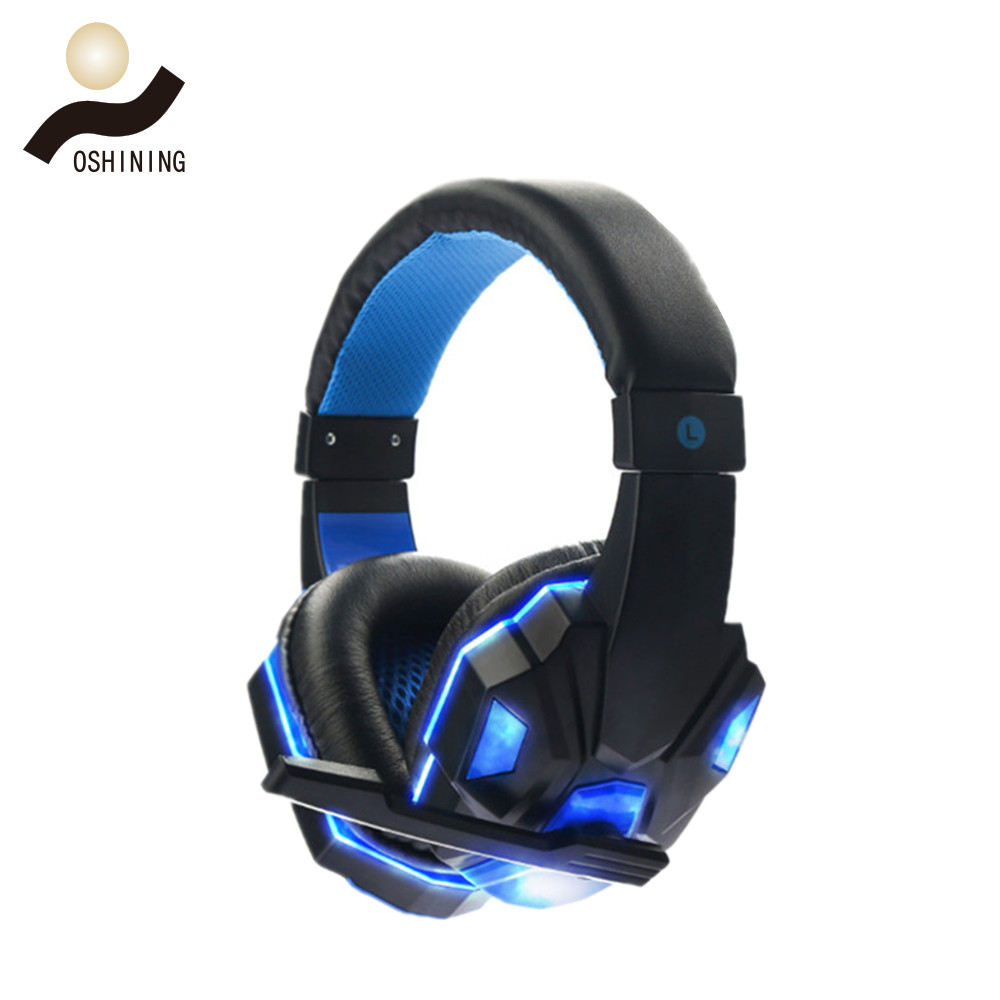 hot sale Headphones Internet cafes gaming headset （OS-830MV with LED）