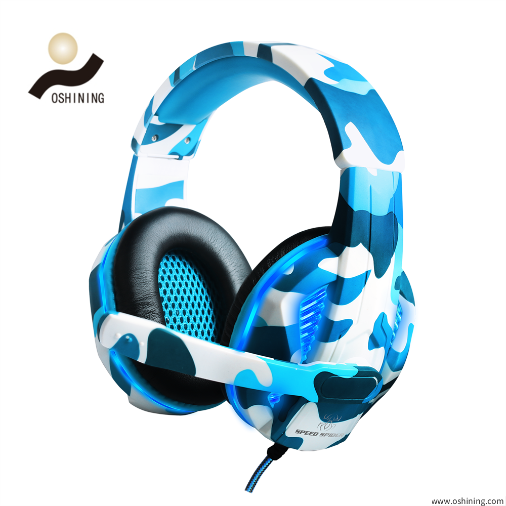 Camo cool led headset switch Casque Gamer Ps4 with mic（711MV）