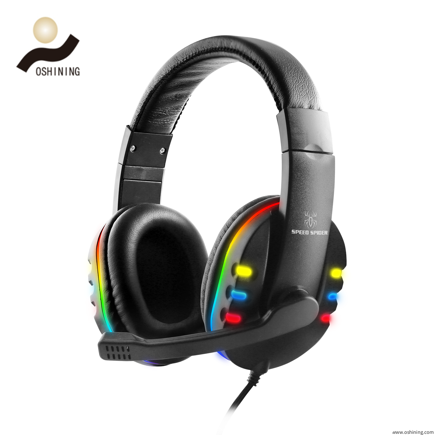 True Stereo Sound Headphones with Microphone (716MV-Black)