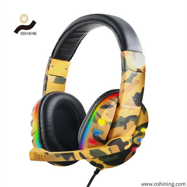Gaming Headphone Headset For Ps4 Ps5  Xbox One(716MV-Yellow camo)