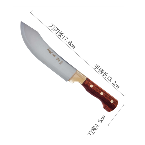 花梨柄铜头K6弯尖刀