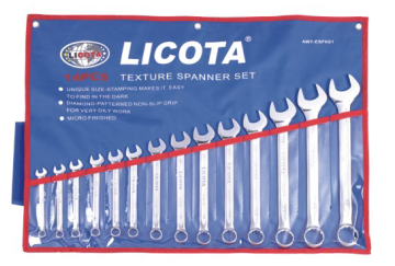 AWT-ESFK01   14件套止滑公制两用扳手组