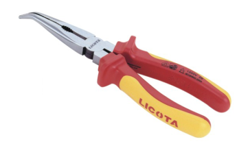 APT-37003B 专业级加硬绝缘45度弯嘴钳