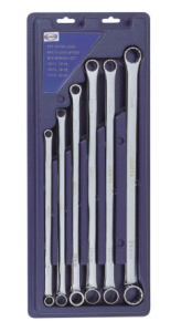 AWT-LDMK01   6件套公制精抛光加长型双梅花扳手