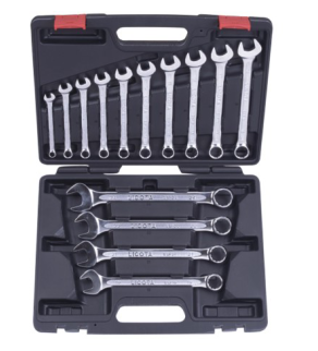 AWT-ESFK04   14件套止滑公制两用扳手组（塑盒）