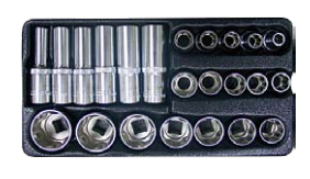 ACK-274003  23件1/2大R角套筒组套