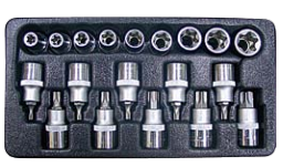 ACK-274004   19件1/2系列花型套筒+花型旋具头组套