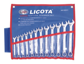 AWT-ESFK11   12件套止滑公制两用扳手组