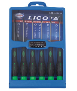 ASD-168K02   6件套微型花字螺丝批组套