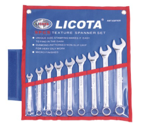 AWT-ESFK09   9件套止滑公制两用扳手组