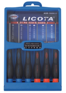 ASD-168K03   6件套微型综合螺丝批组