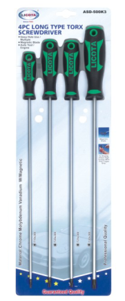 ASD-500K3 4件套加长花型专业螺丝批组