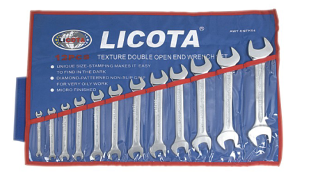 AWT-ENFK04   12件套止滑公制双开扳手