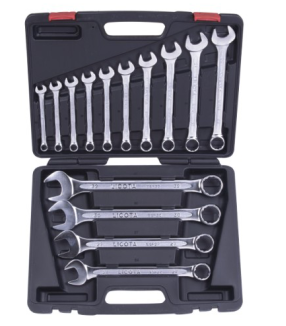 AWT-ESFK06   14件套止滑公制两用扳手组（塑盒）