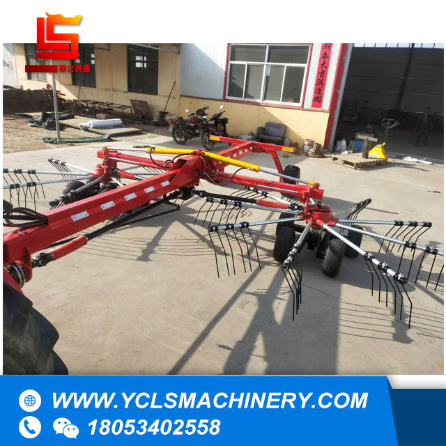 Pasture tedder/raker multifunction machine