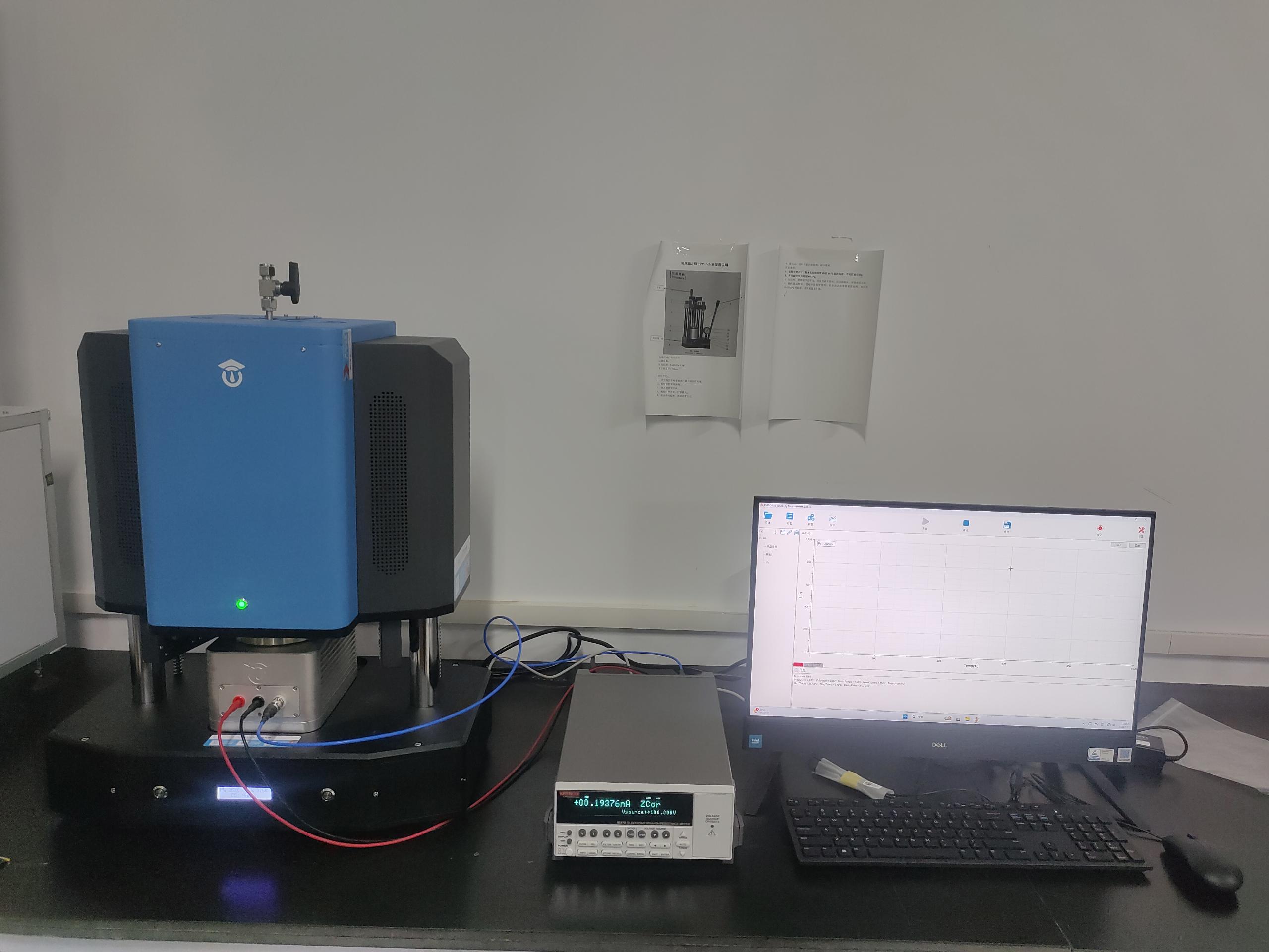 景德镇陶瓷大学-HTS1000HR高温电阻测试系统培训安装，使用指导