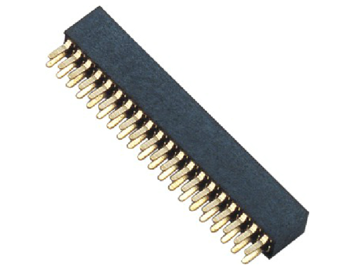 1.27MM H=4.4MM 双排 夹板式 排母