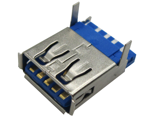 USB AF 3.0 焊线插板式母座