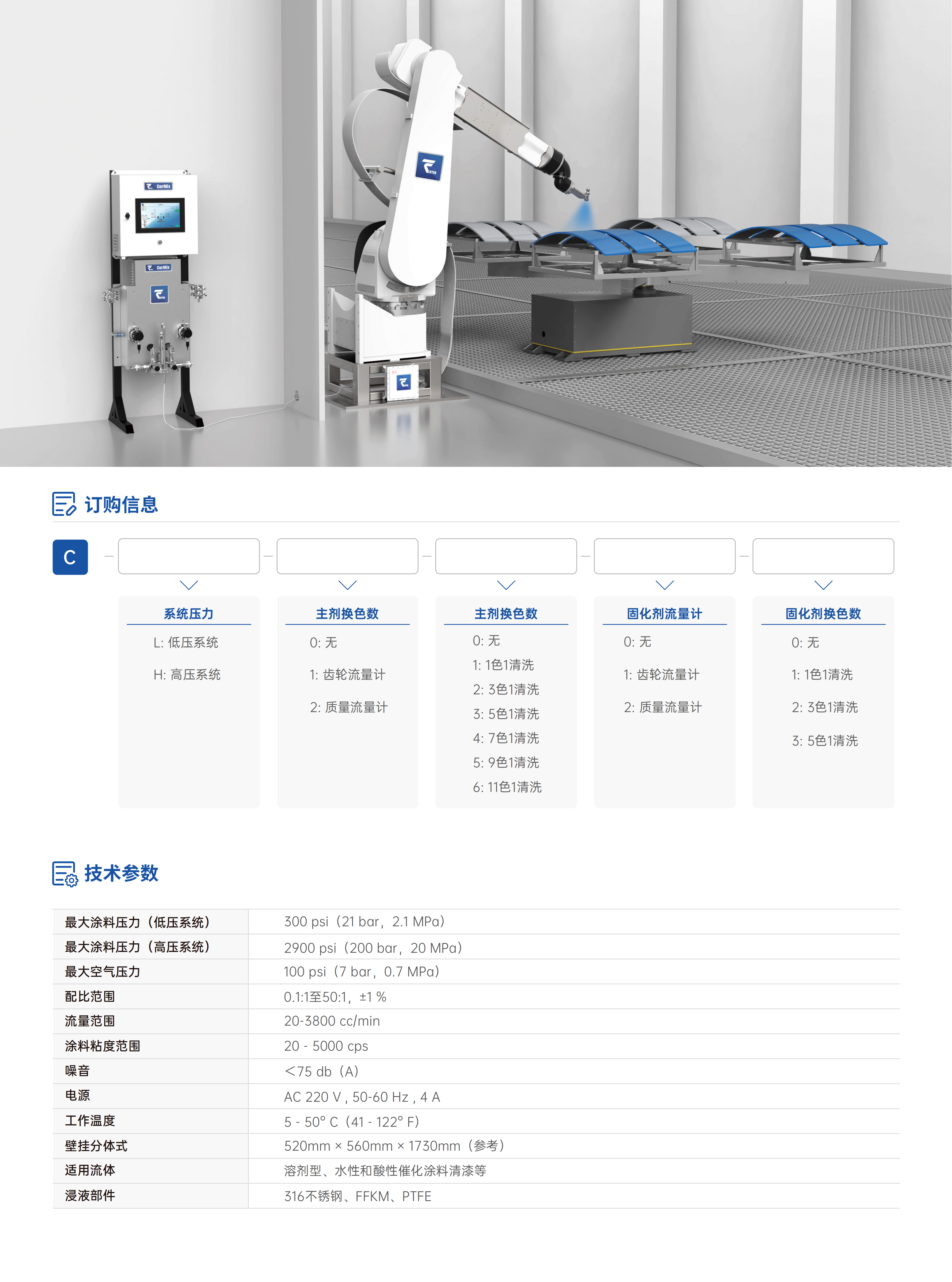 固瑞克双组份精密电子配比系统