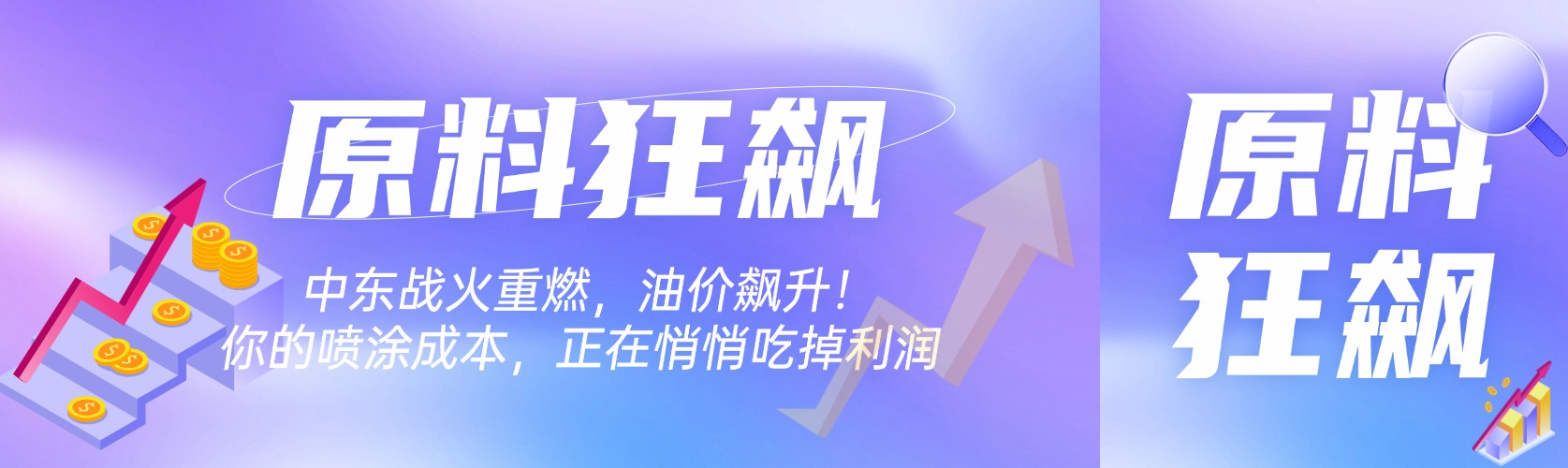 中东战火重燃，油价飙升！你的喷涂成本，正在悄悄吃掉利润