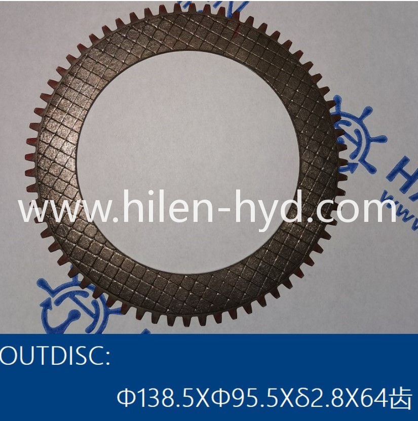 outer disk Φ138.5XΦ95.5Xδ2.8X64 teeth