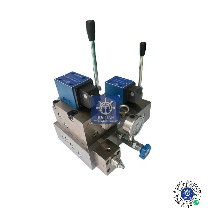 Tsuji control valve stand,dwg No.NS990578/marine hydraulic valve block