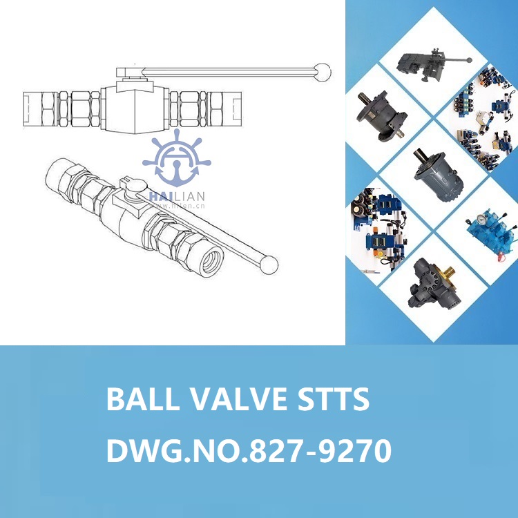 BALL VALVE STTS DWG.NO.827-9270 FOR HATCH COVER