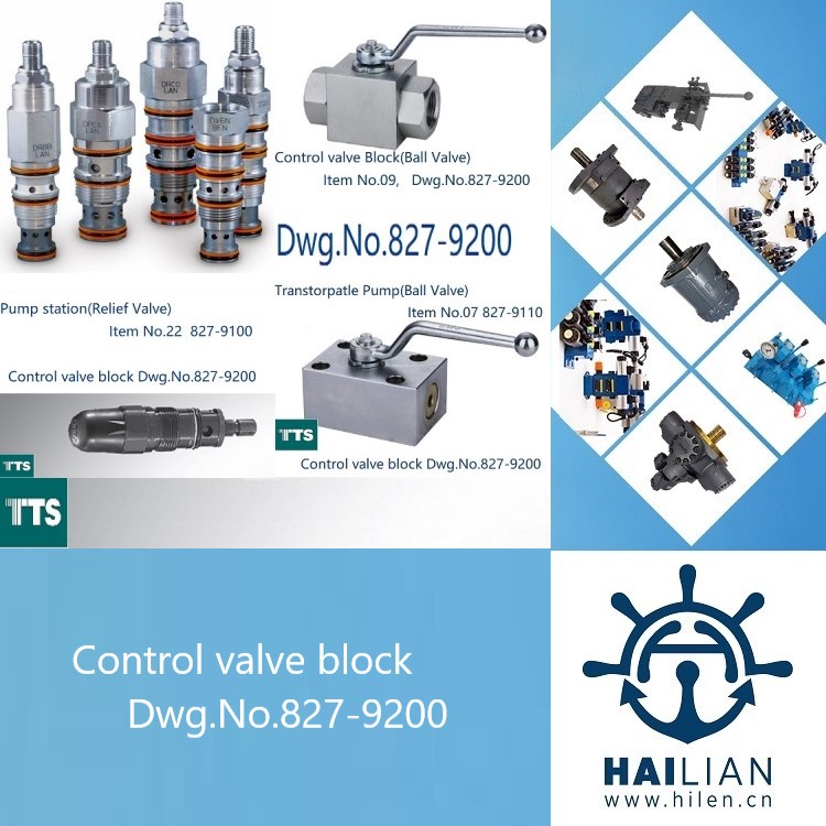 TTS Control valve block Dwg.No.827-9200