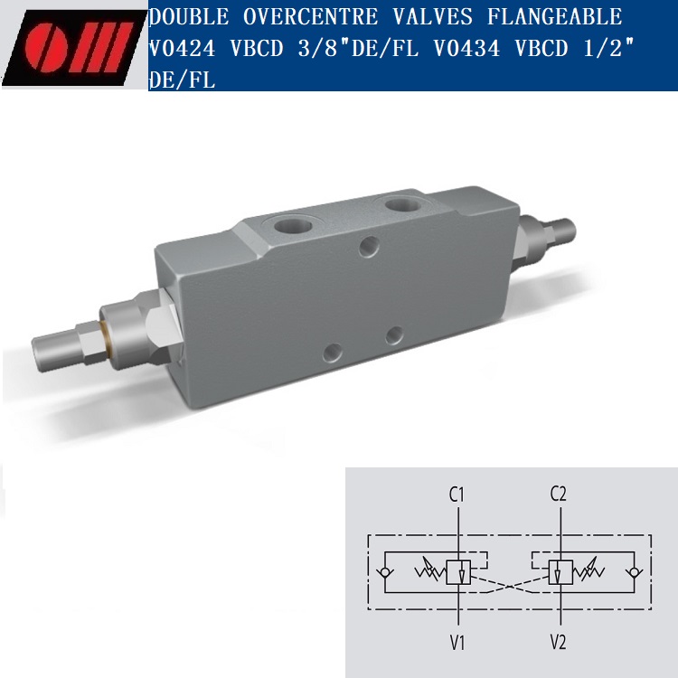 DOUBLE OVERCENTRE VALVES FLANGEABLE VBCD DE A