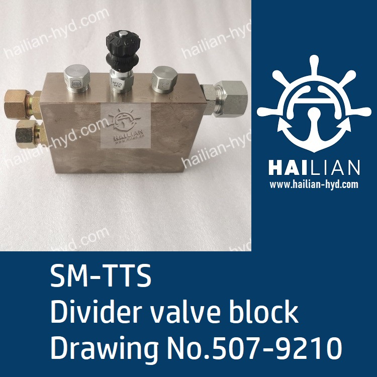 Divider valve block Drawing No.507-9210