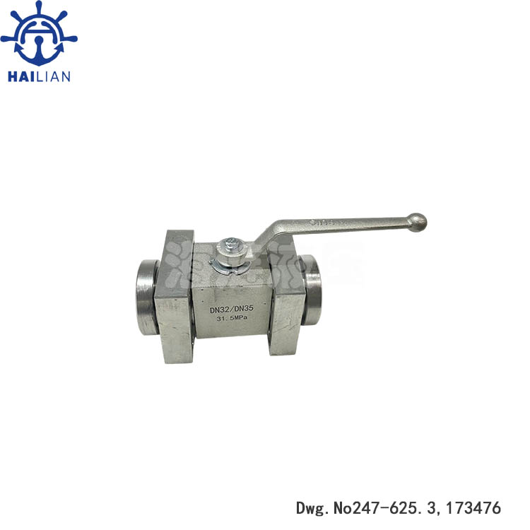 BALL VALVE FOR HYDRAULIC INLET LINE,Dwg.No:247-625.3,173476