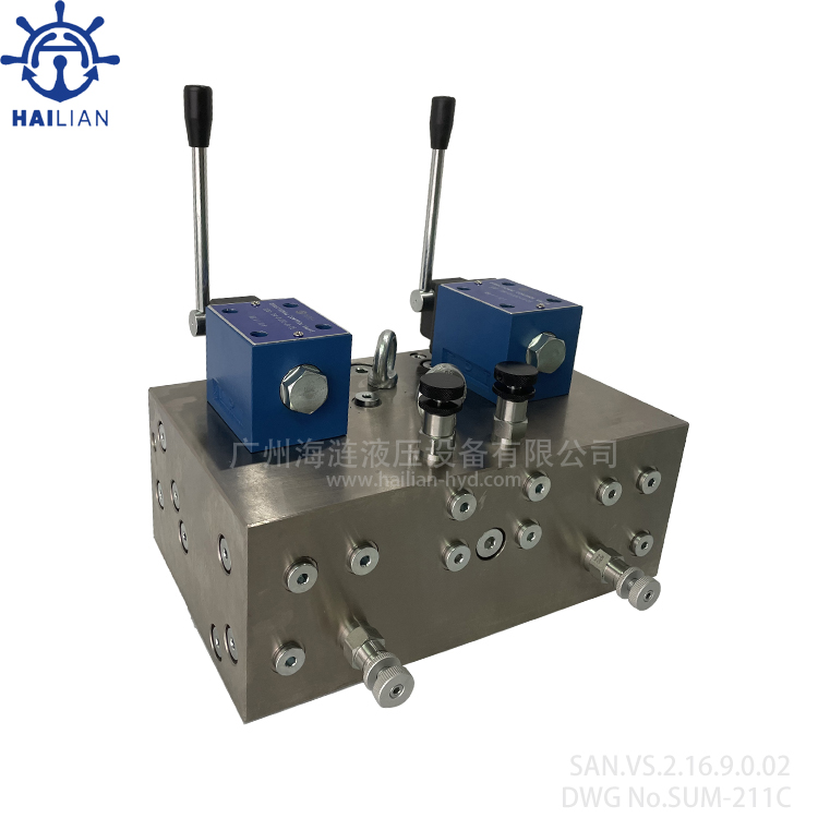 Control valve stand SUM-211C for hatch cover - ship hydraulic parts