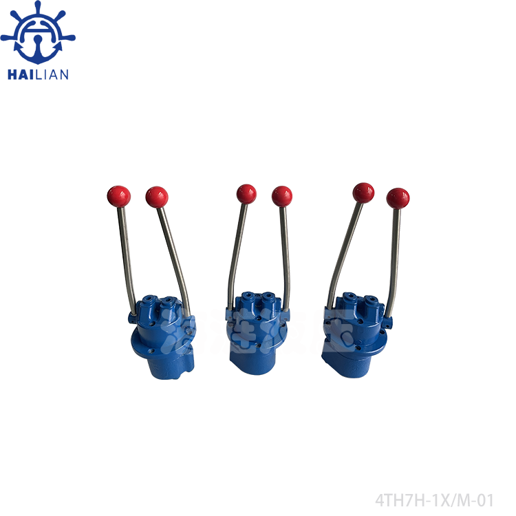 DOUBLE ACTING HYDRAULIC REMOTE CONTROL 4TH7H-1X/M-01 JOYSTICK VALVE FOR CRANE/DAVIT SPARE PARTS