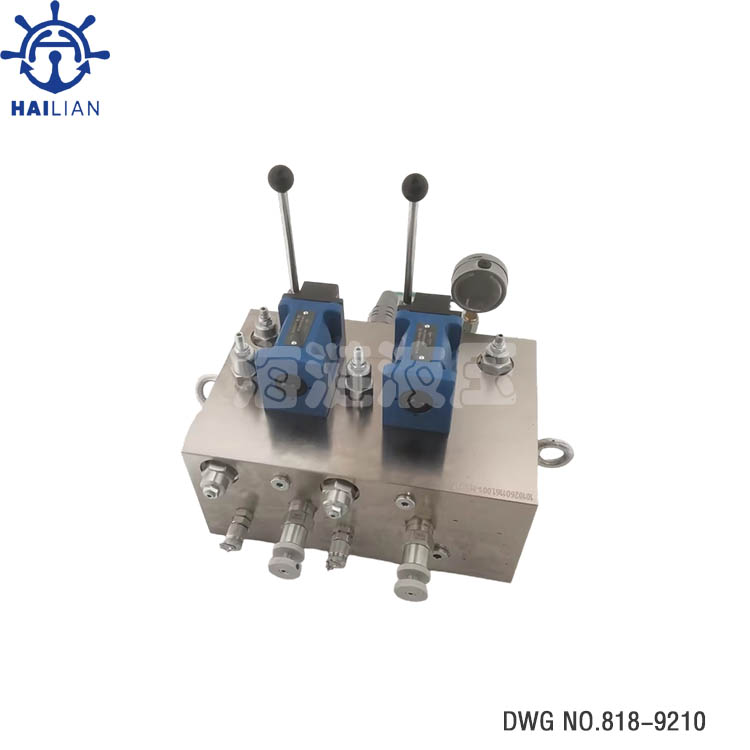 MARINE CONTROL VALVE BLOCK DWG NO.818-9210 FOR HATCH COVER